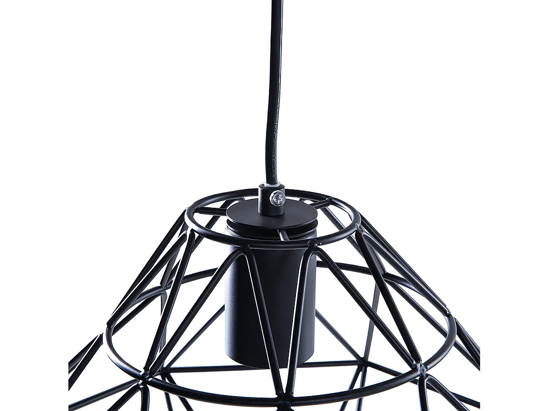 Hängelampe im industriellen Stil geometrische Form Metall schwarz Guam