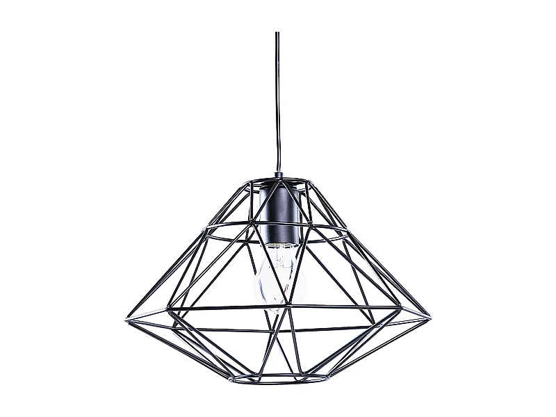 Hängelampe im industriellen Stil geometrische Form Metall schwarz Guam