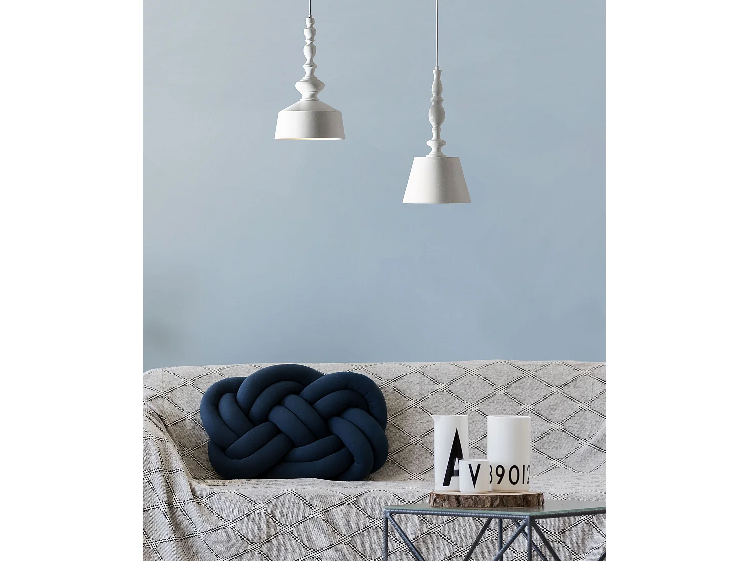 Lampe suspension DRIVA Métal Blanc
