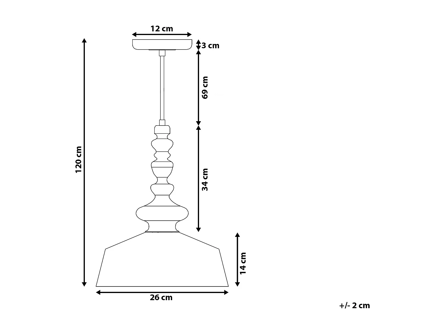 Elegante Pendelleuchte geschwungene Form Metall weiß Driva