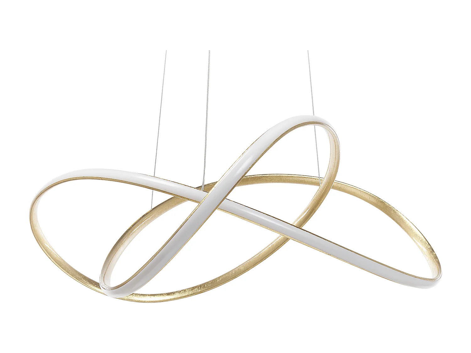 Hängelampe LED Gold Aluminium 120 cm geschwungene Form Tumen