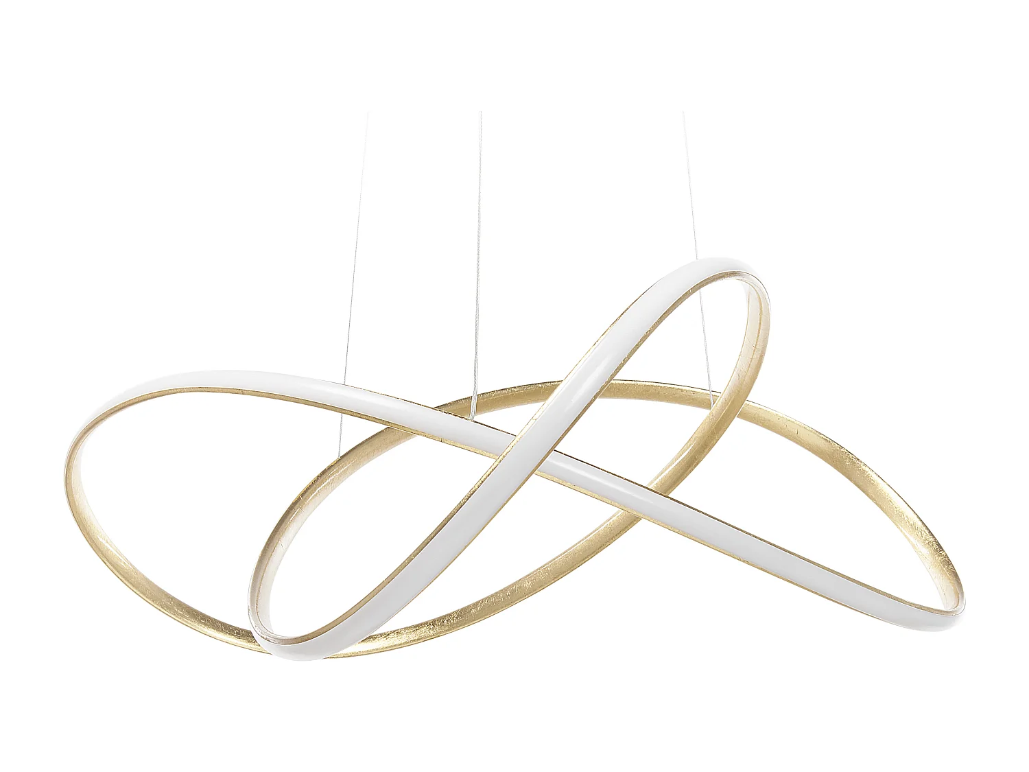 Hängelampe LED Gold Aluminium 120 cm geschwungene Form Tumen