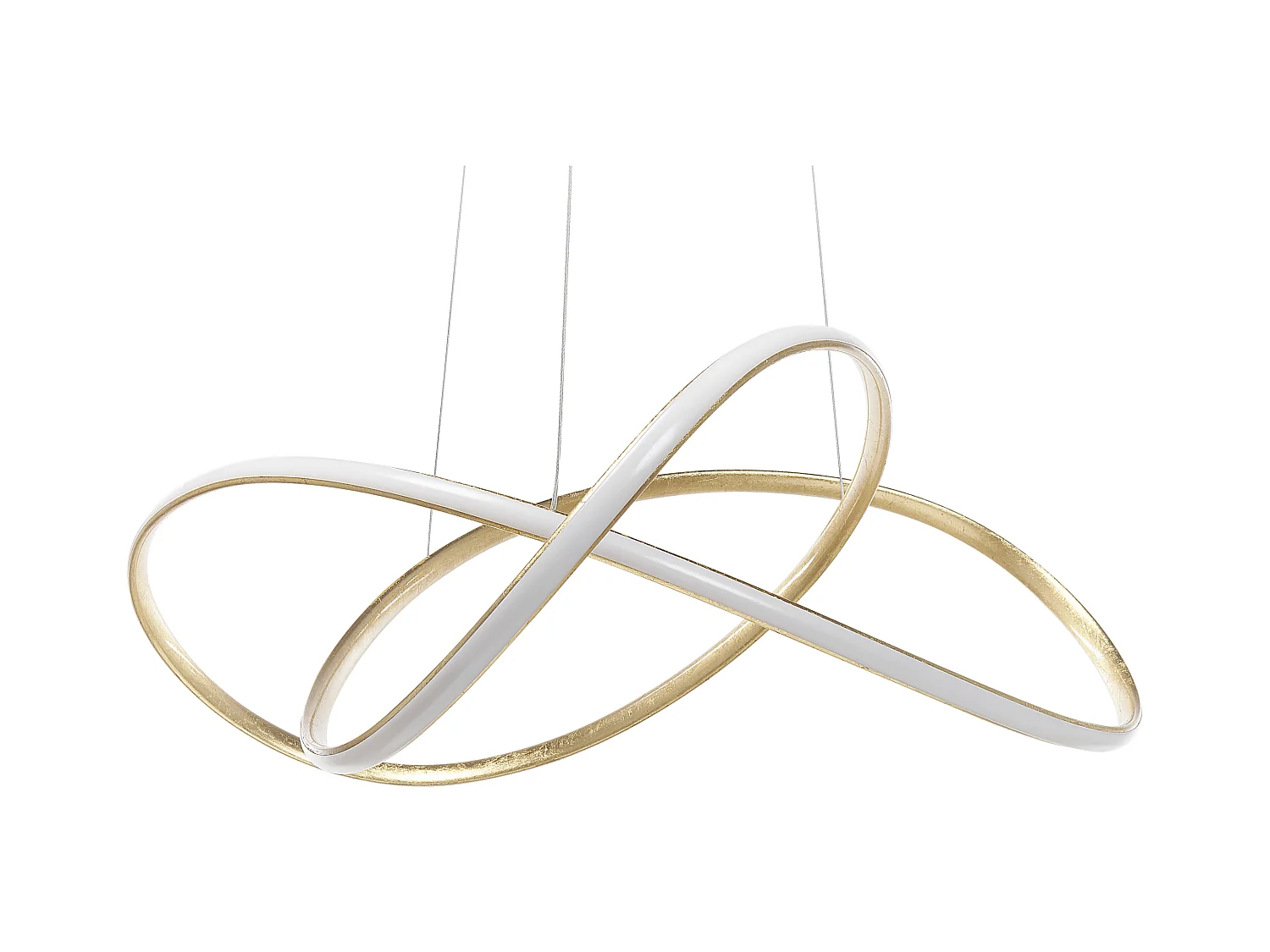 Hängelampe LED Gold Aluminium 120 cm geschwungene Form Tumen