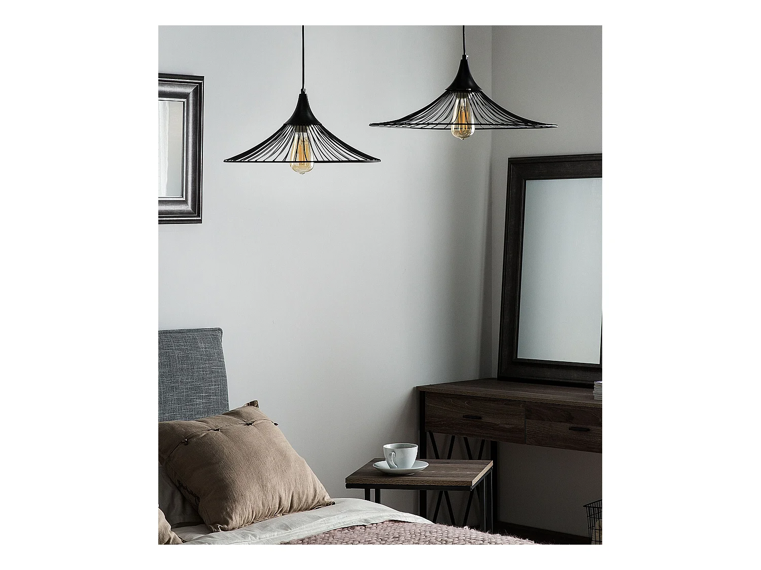 Lampe suspension GIONA Métal Noir