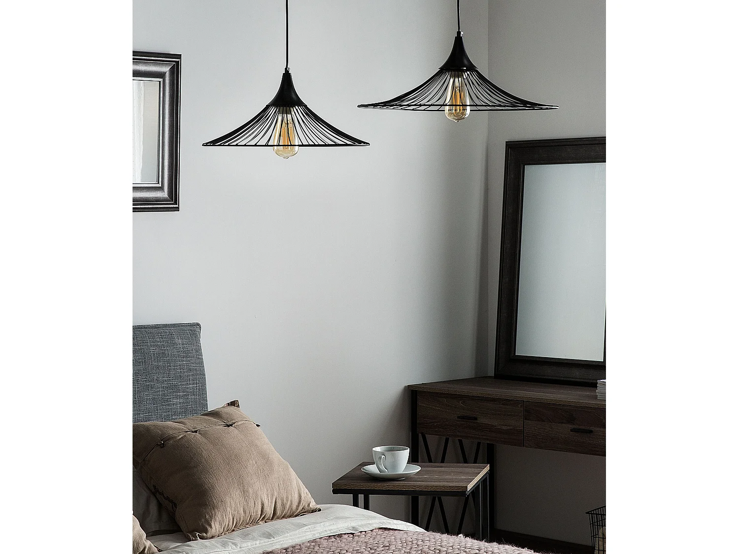 Lampe suspension GIONA Métal Noir