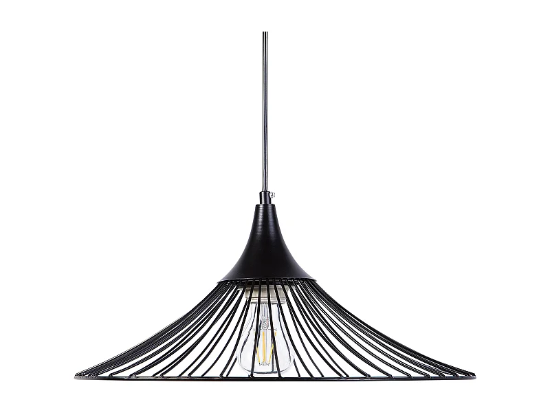 Industrielle Pendelleuchte Metallgeflecht schwarz Giona