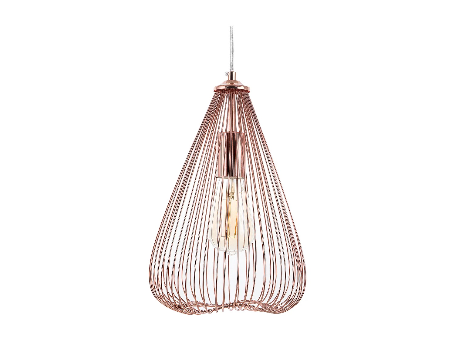 Lampe suspension CONCA Métal Cuivré