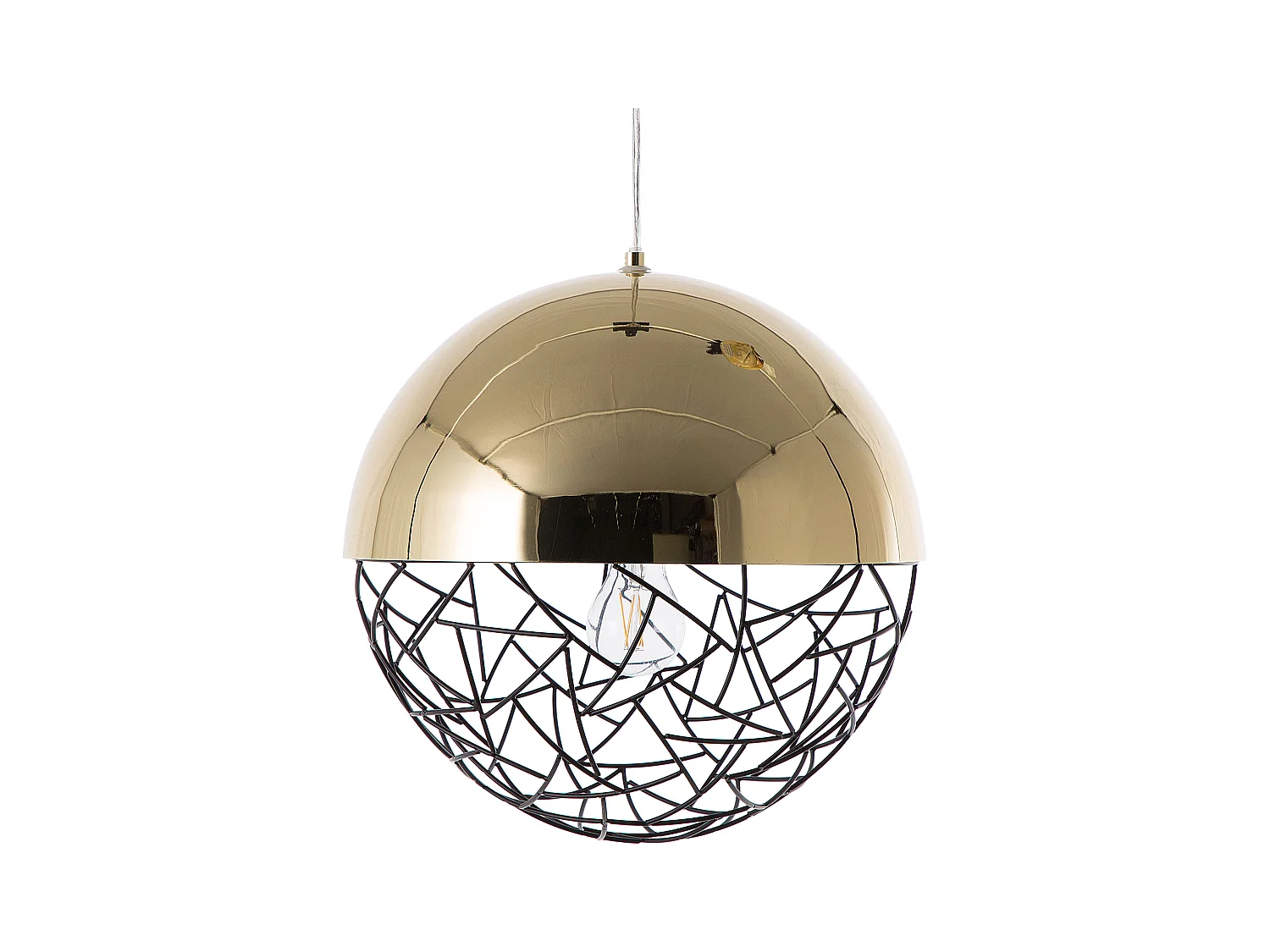 Lampe suspension PADMA Métal Doré