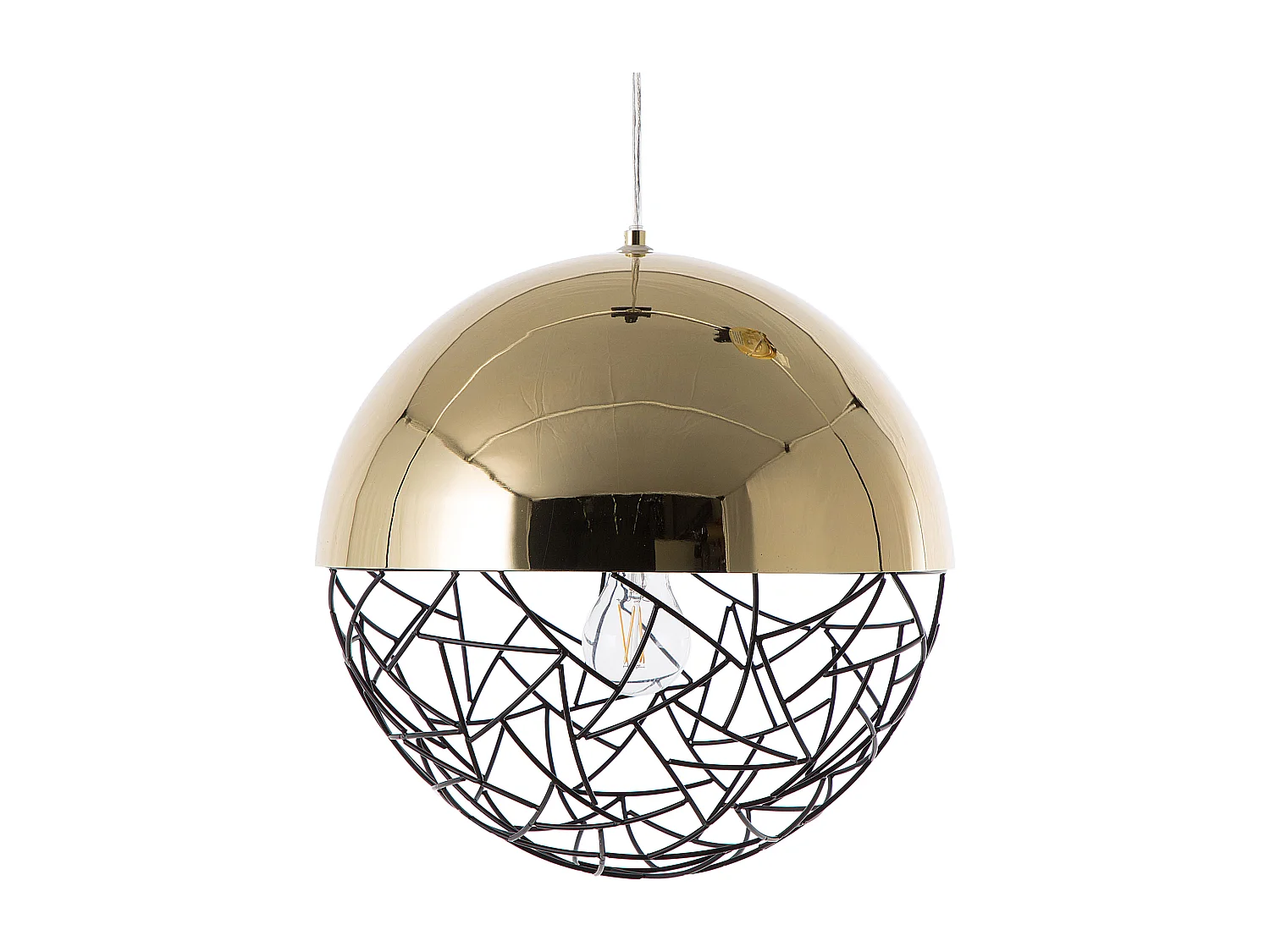 Lampe suspension PADMA Métal Doré