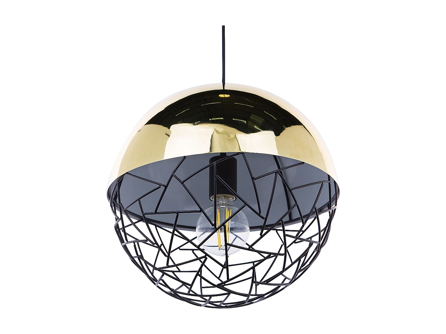Lampe suspension PADMA Métal Doré