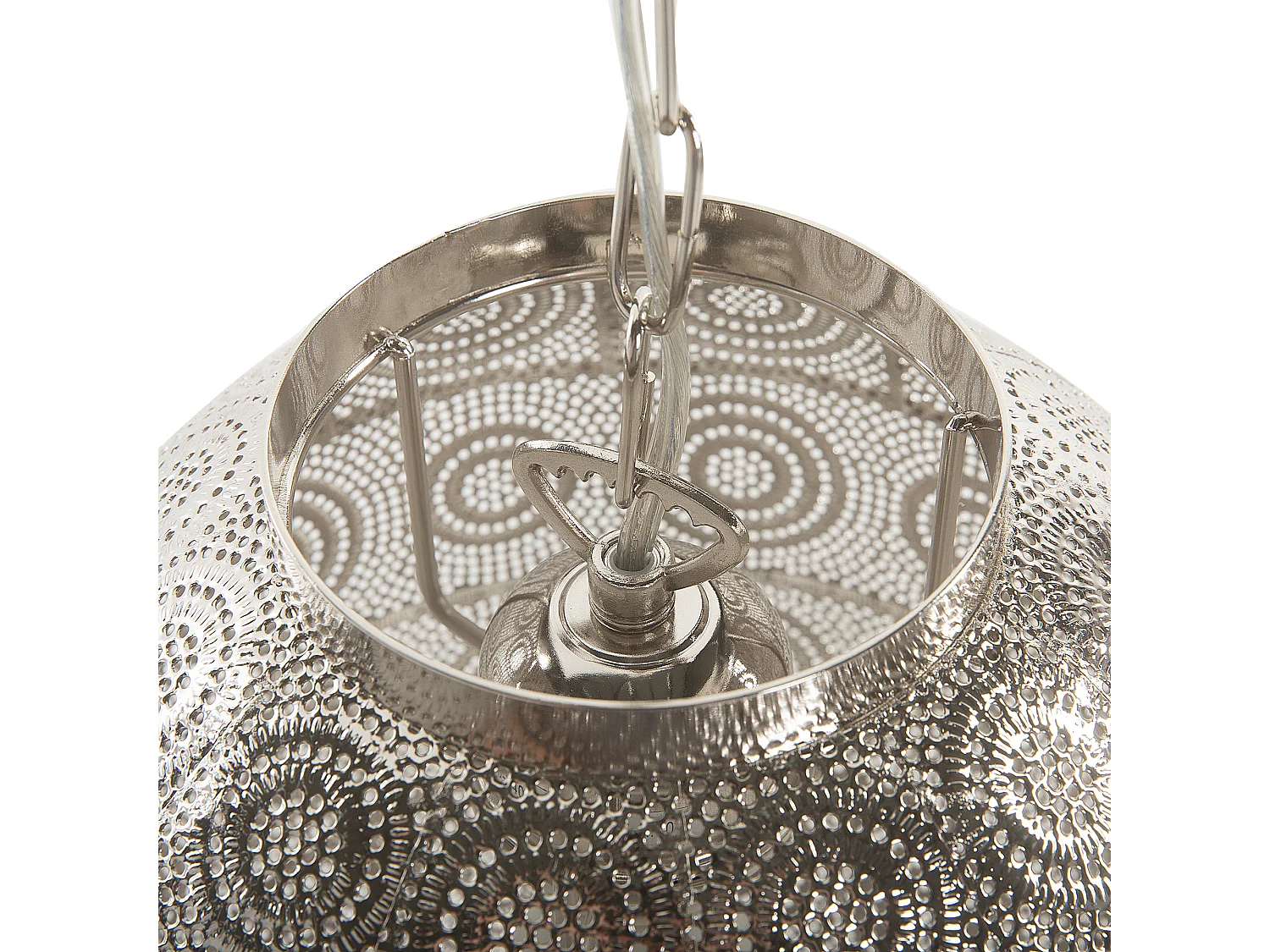 Lampe suspension MARINGA Métal Argenté