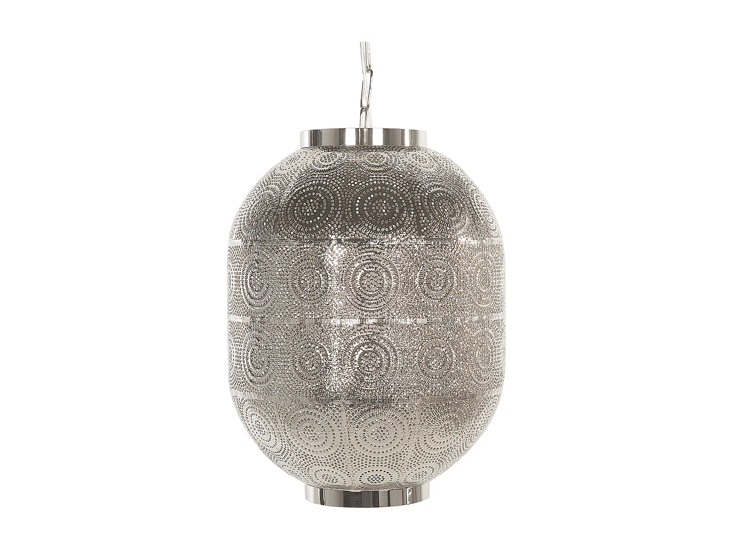 Lampe suspension MARINGA Métal Argenté