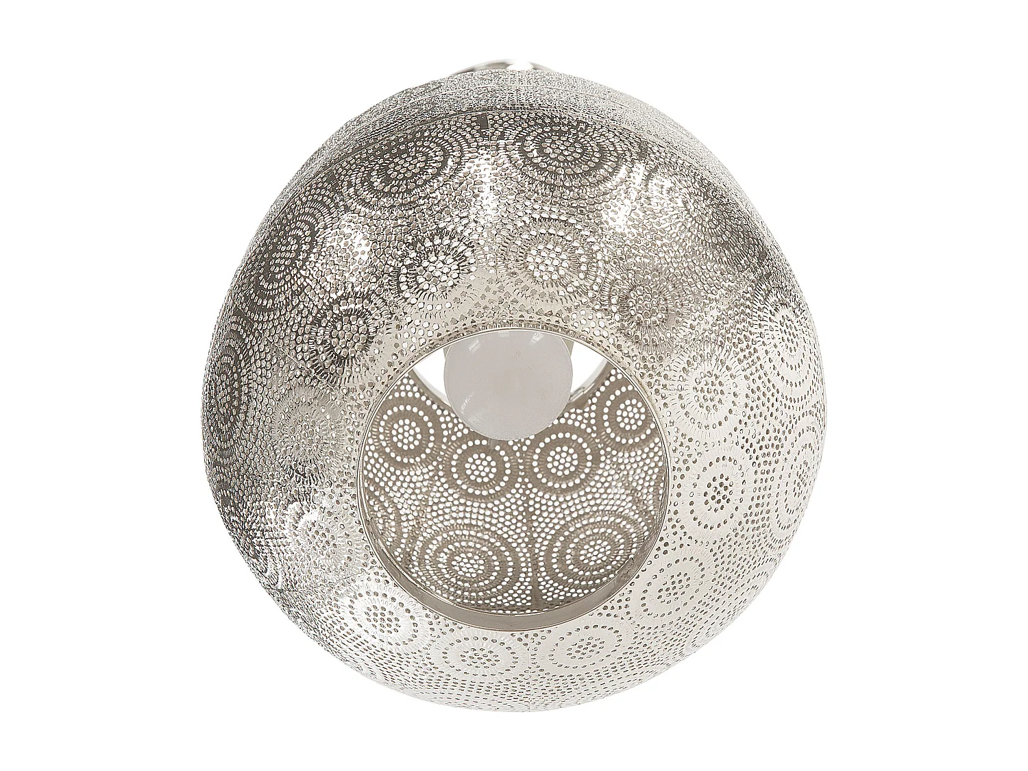 Lampe suspension MARINGA Métal Argenté