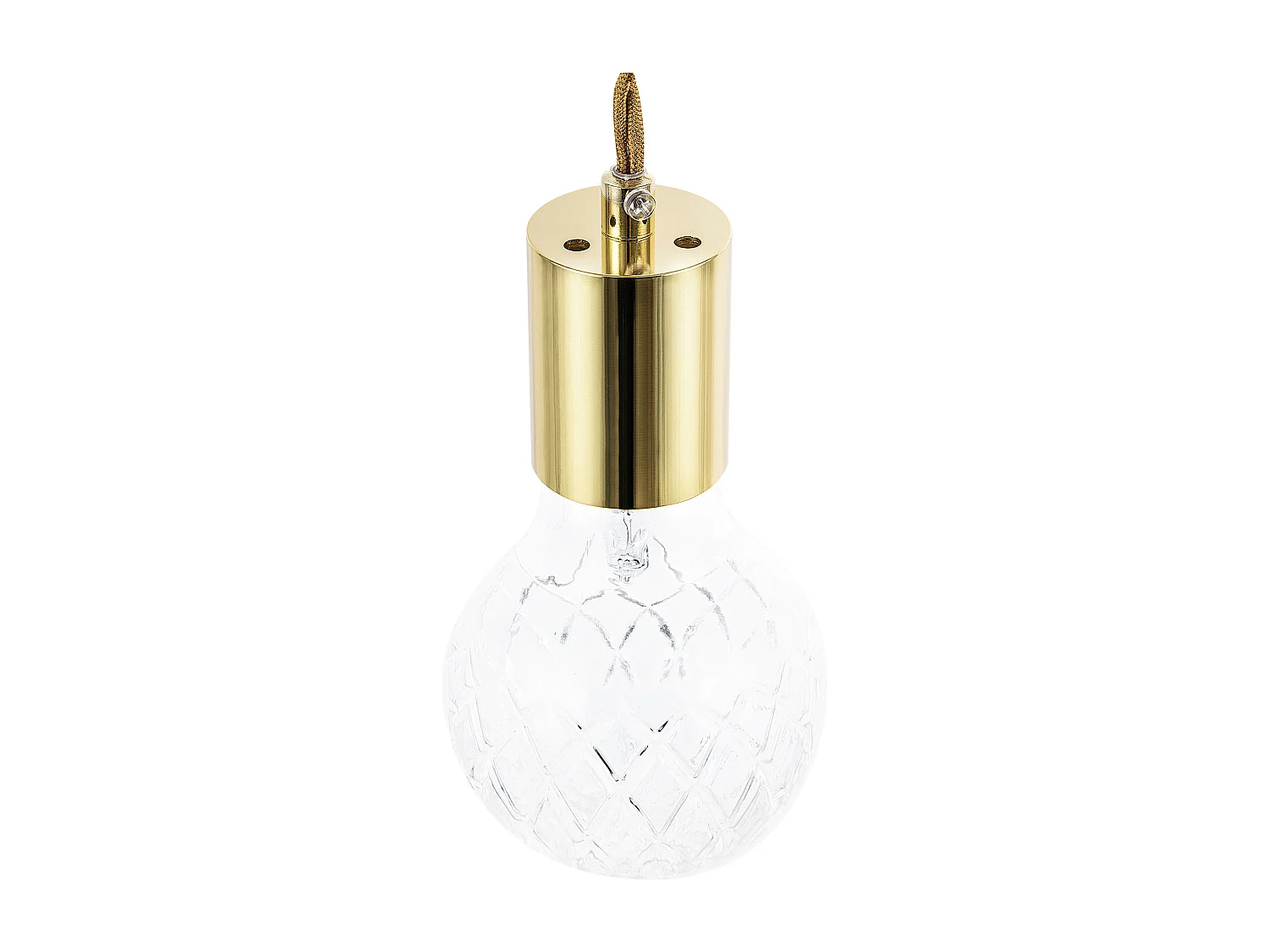 Set van 2 hanglampen ANZA Glas Goud