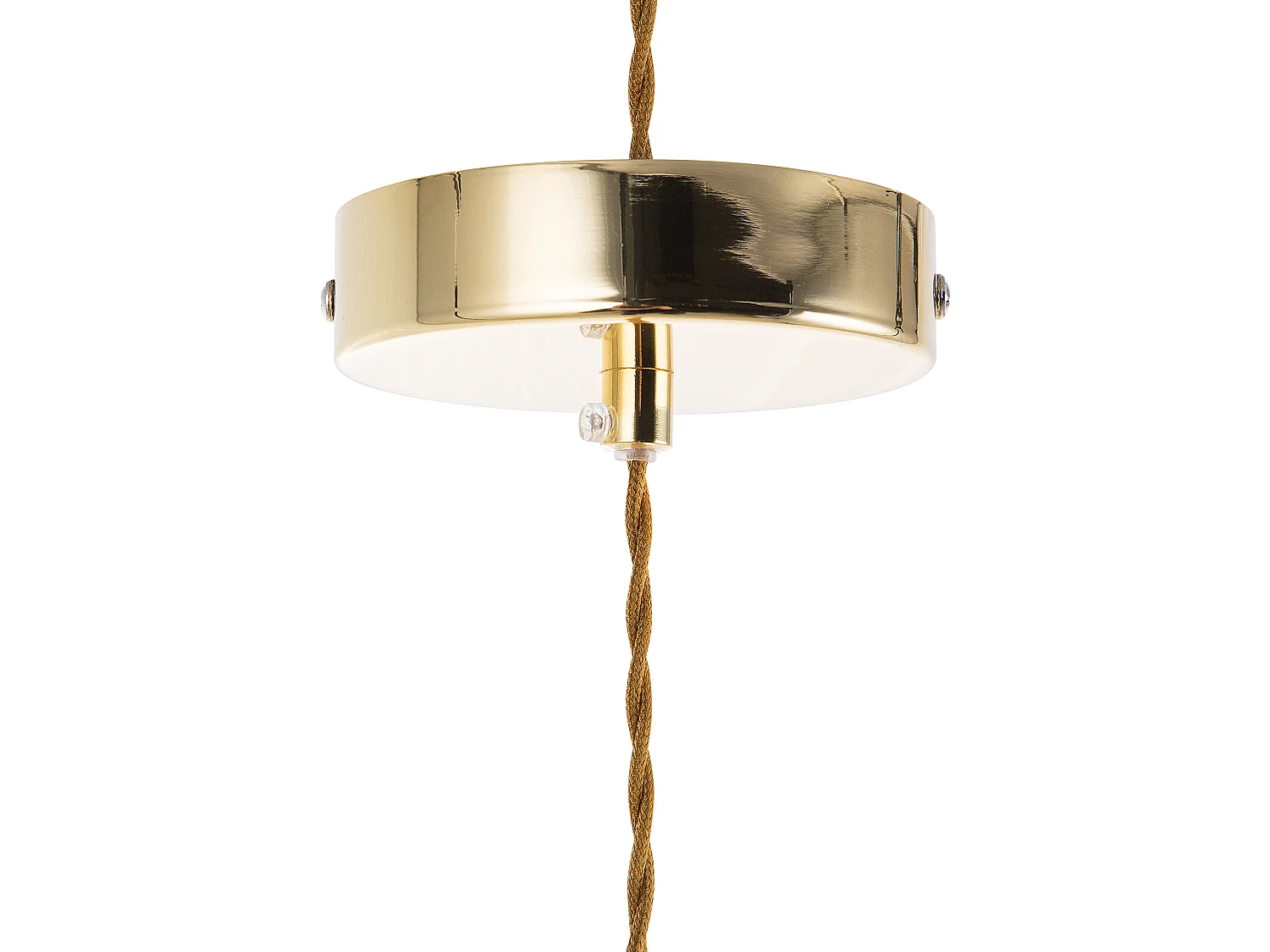 Lot de 2 lampes suspendues ANZA Verre Doré