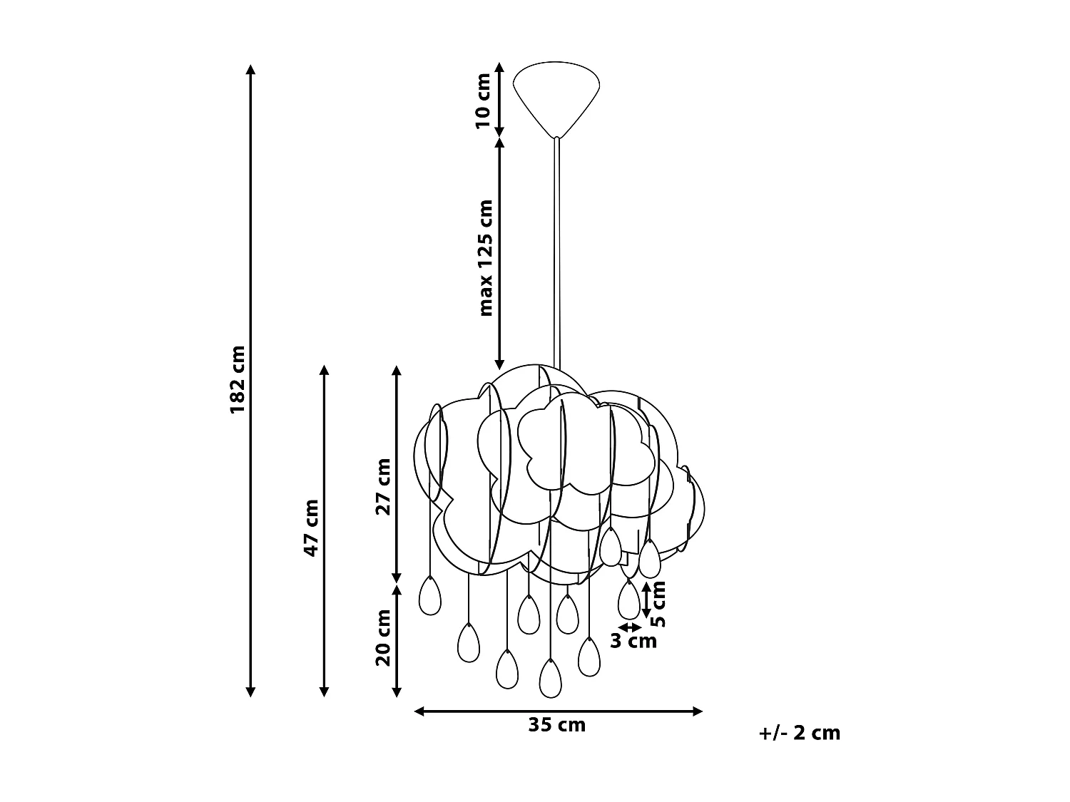 Lampe suspension AILENNE Blanc