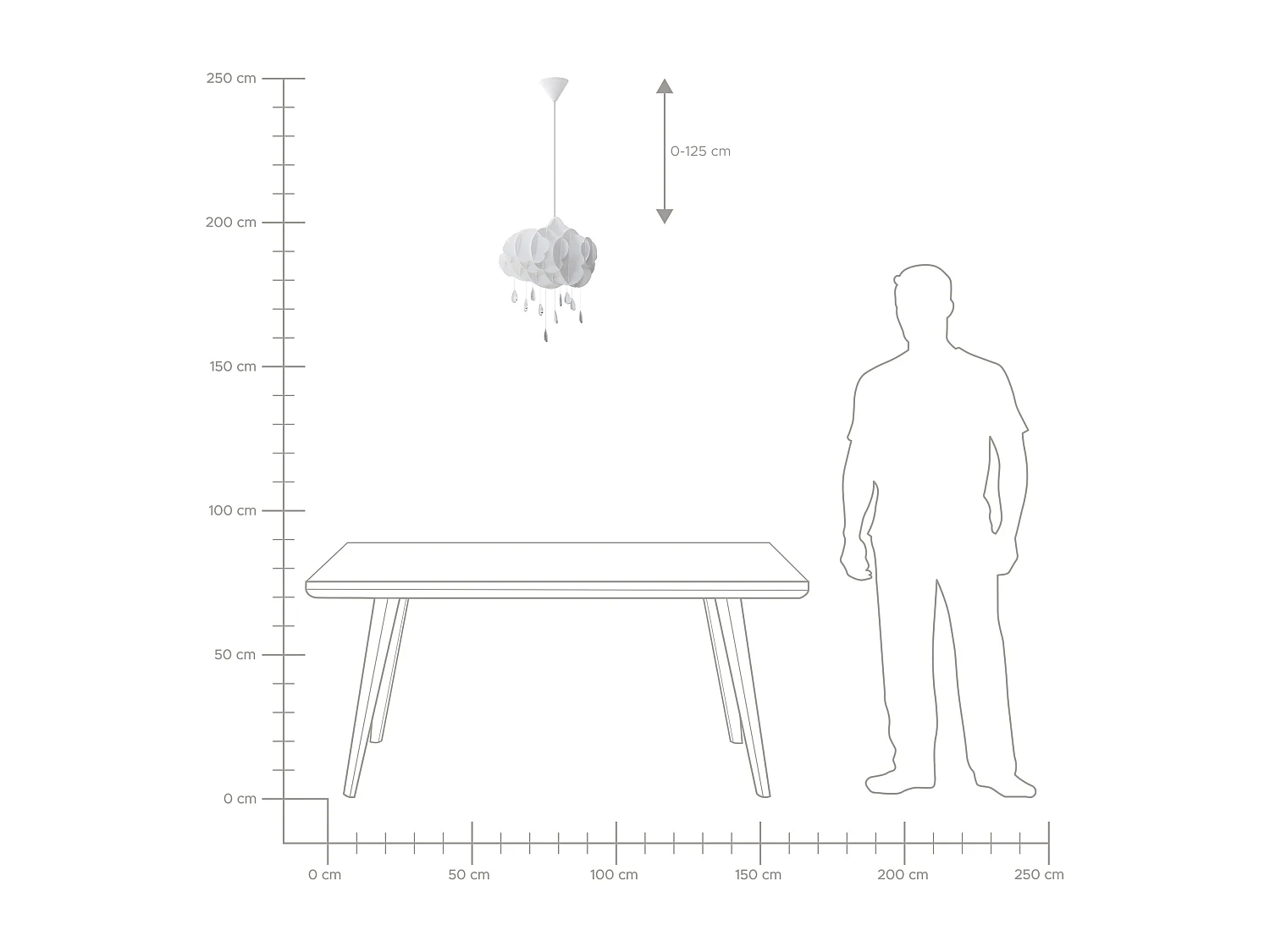 Lampe suspension AILENNE Blanc