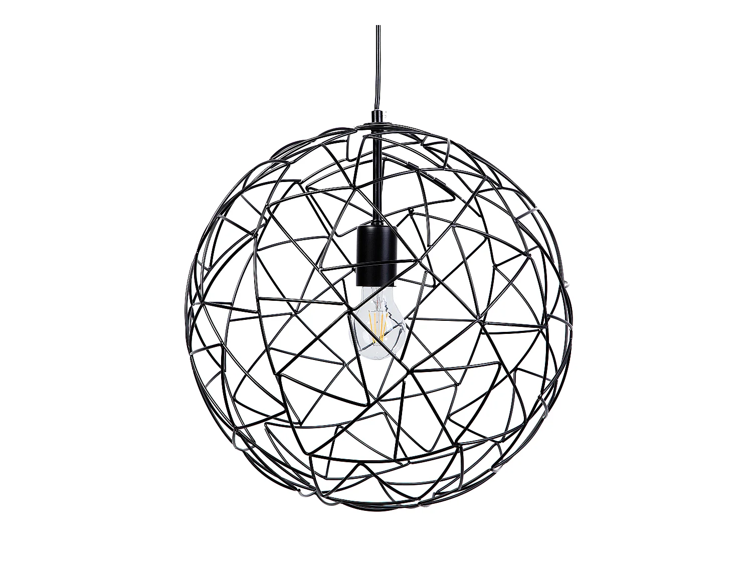 Lampe suspension LEMME Métal Noir