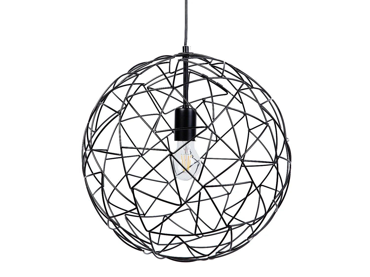 Lampe suspension LEMME Métal Noir