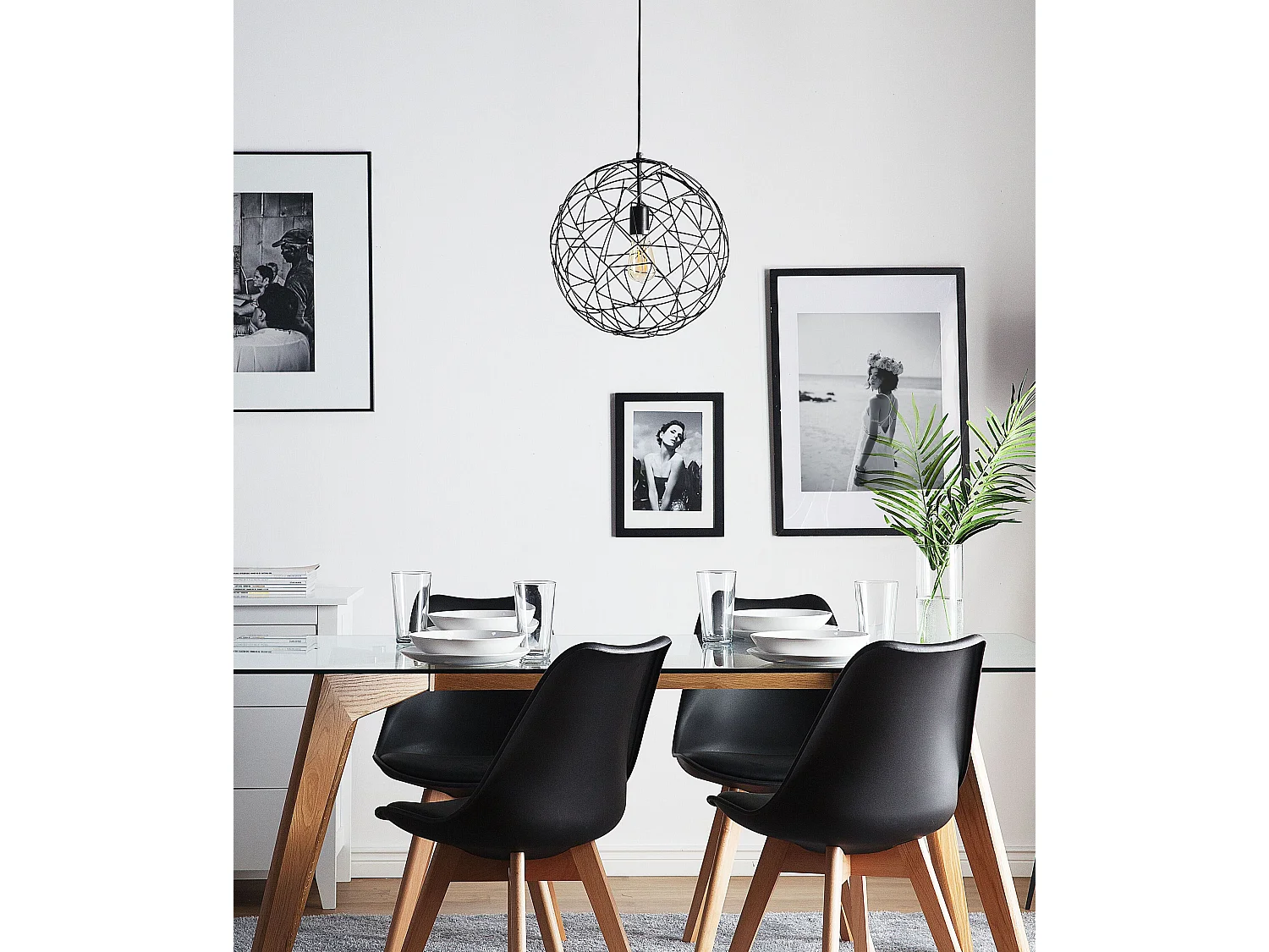 Hanglamp LEMME Metaal Zwart