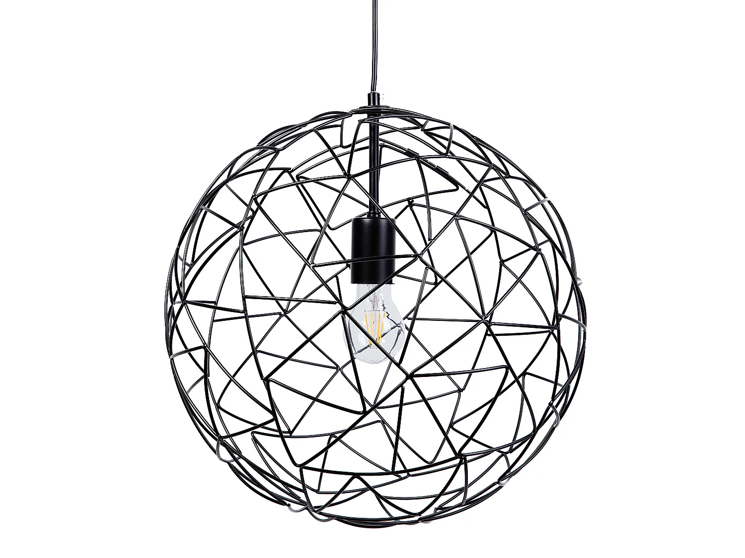 Lampe suspension LEMME Métal Noir