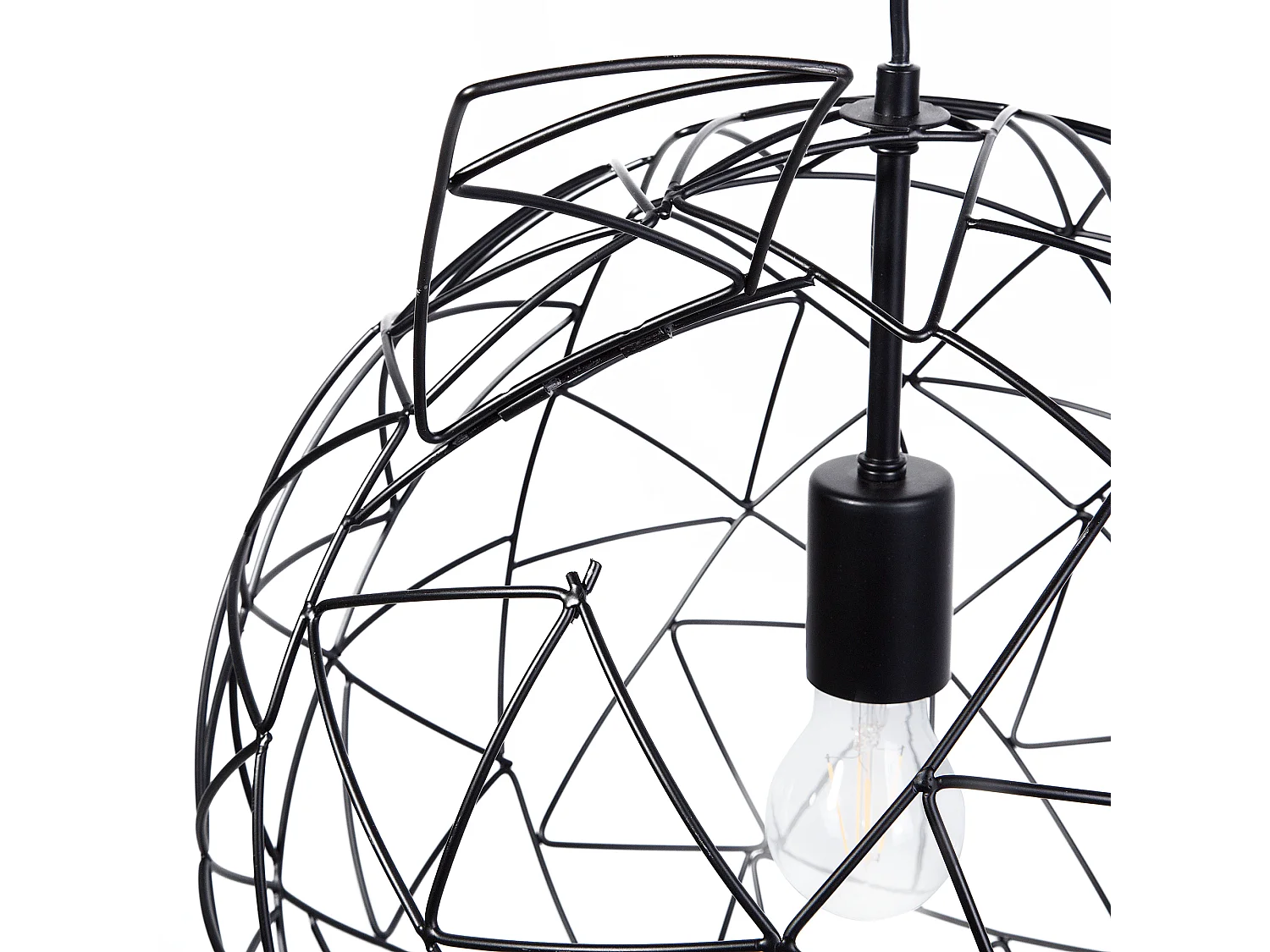 Lampe suspension LEMME Métal Noir