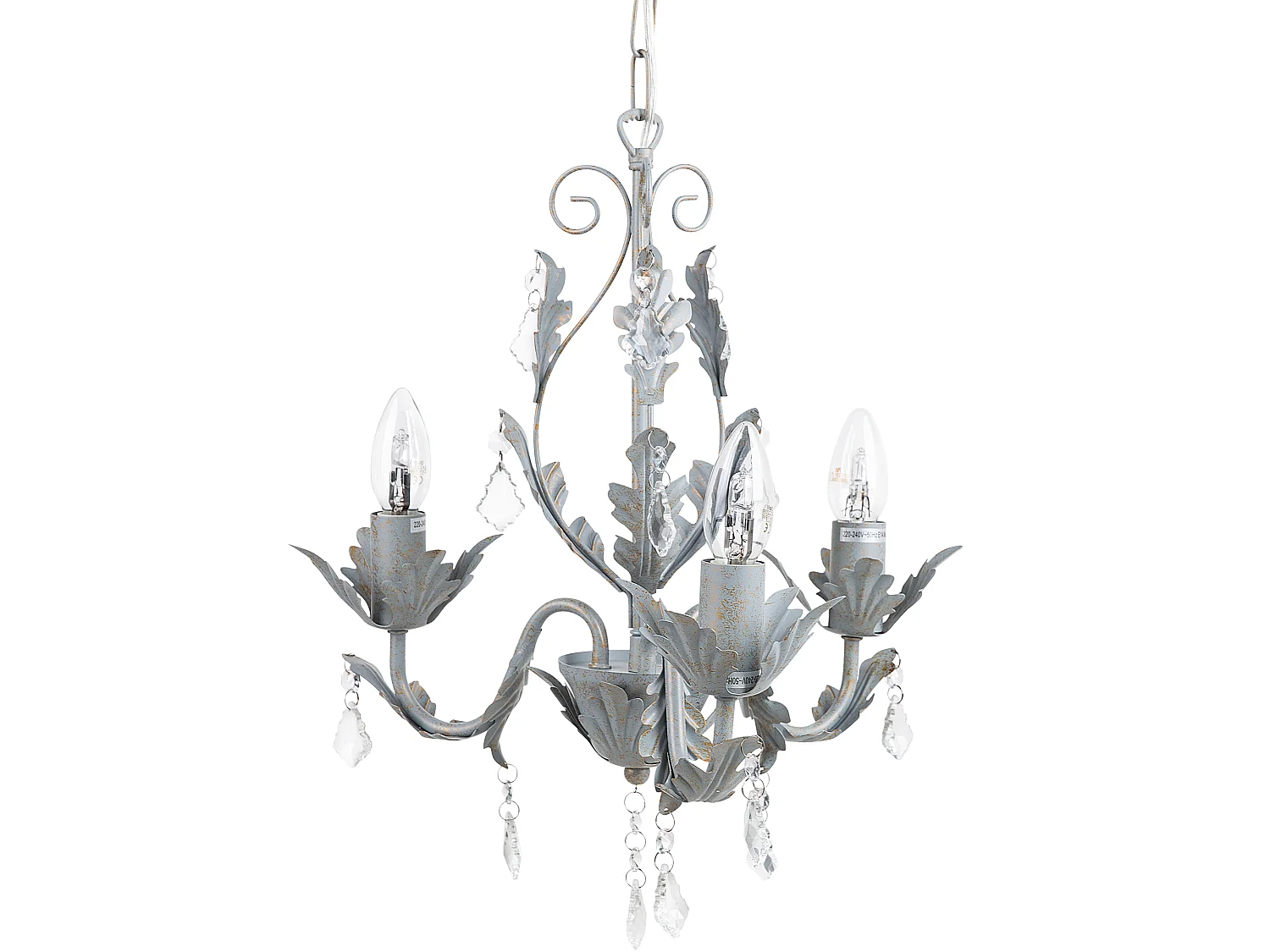 Lustre 3 ampoules gris ISEN