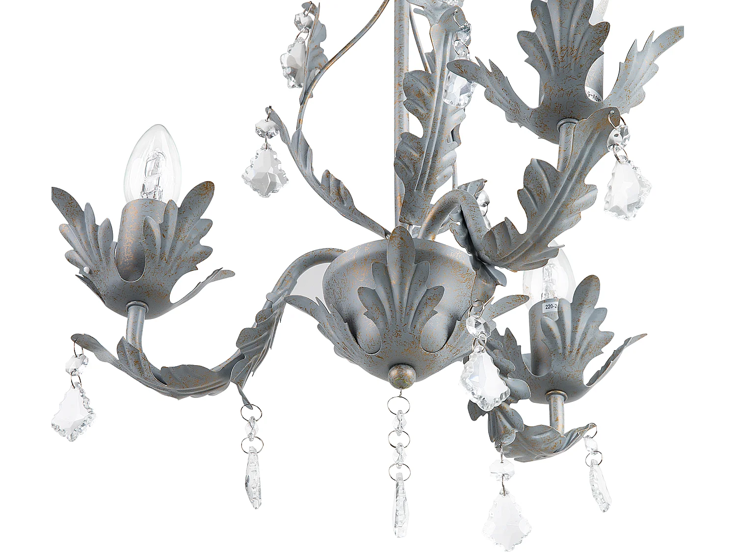 Lustre 3 ampoules gris ISEN