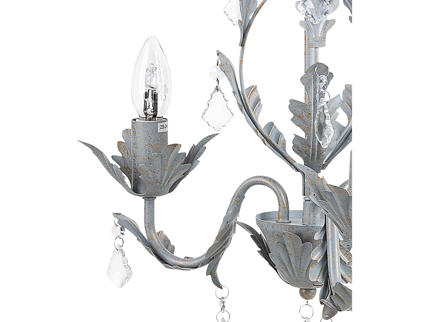 Lustre 3 ampoules gris ISEN