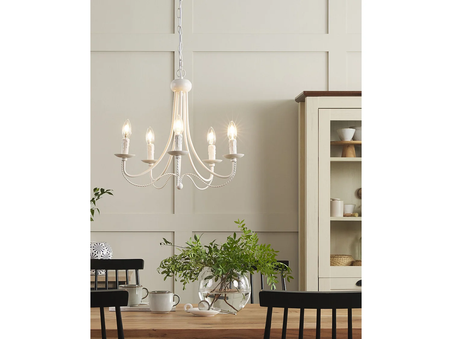 Kroonluchter DABUS Metaal Wit