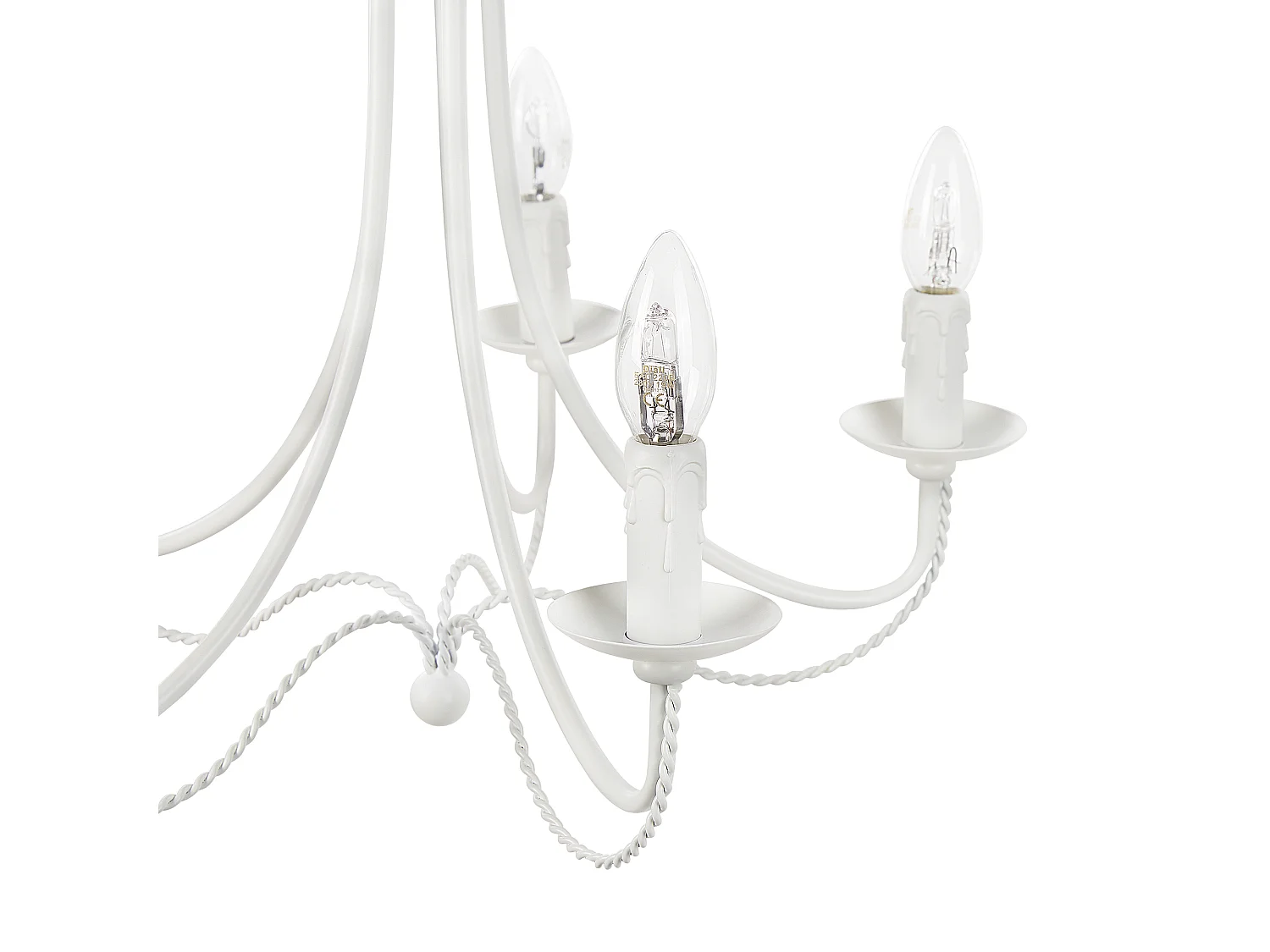 Kronleuchter DABUS Metall Weiss
