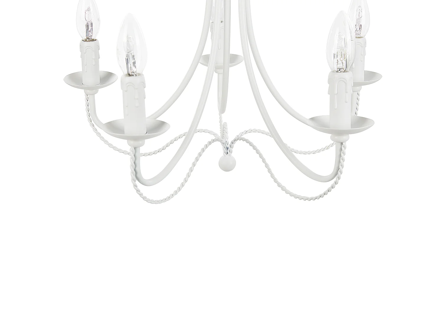 Kronleuchter DABUS Metall Weiss