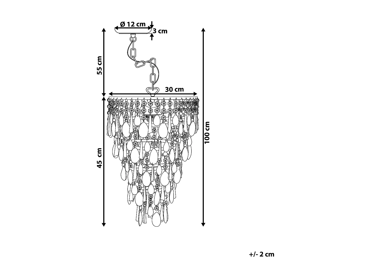 Lustre ENTWASH Métal Argenté