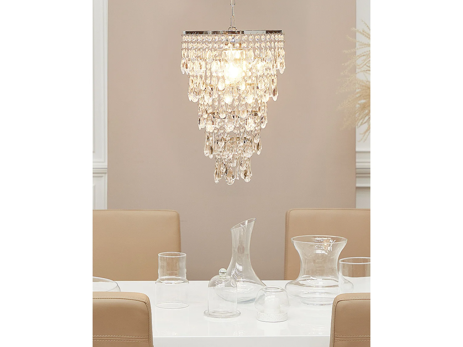 Chandelier ENTWASH Metal Silver