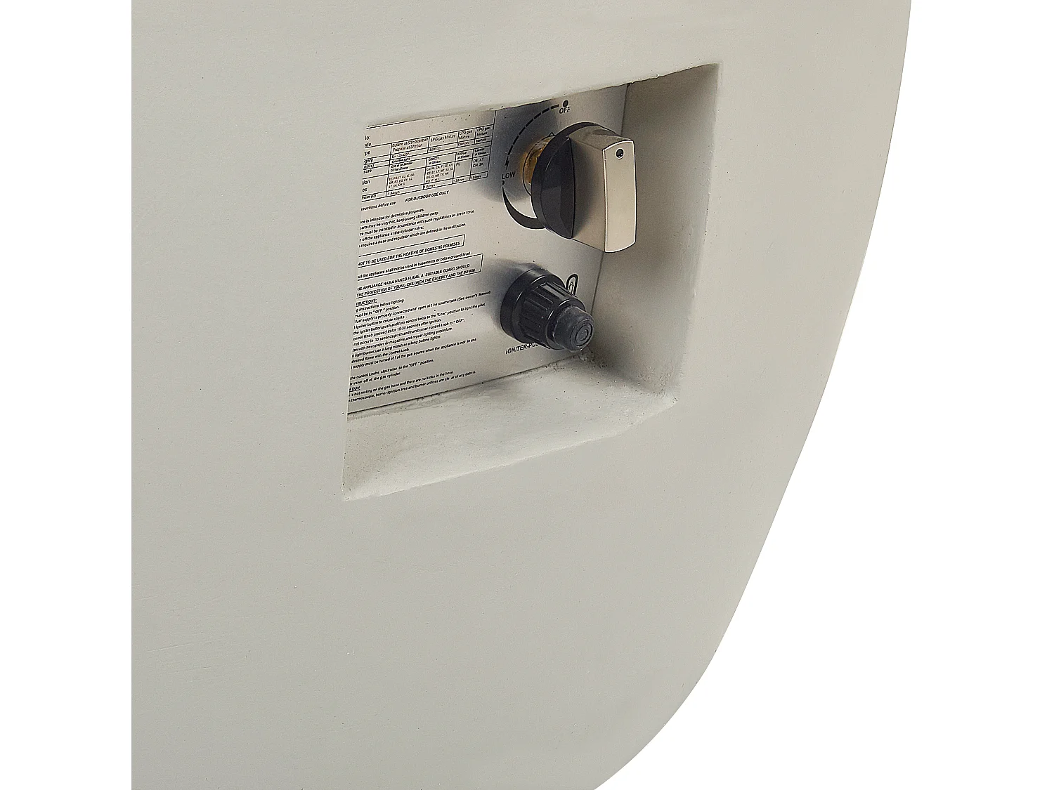 Braciere INDUS Grigio chiaro