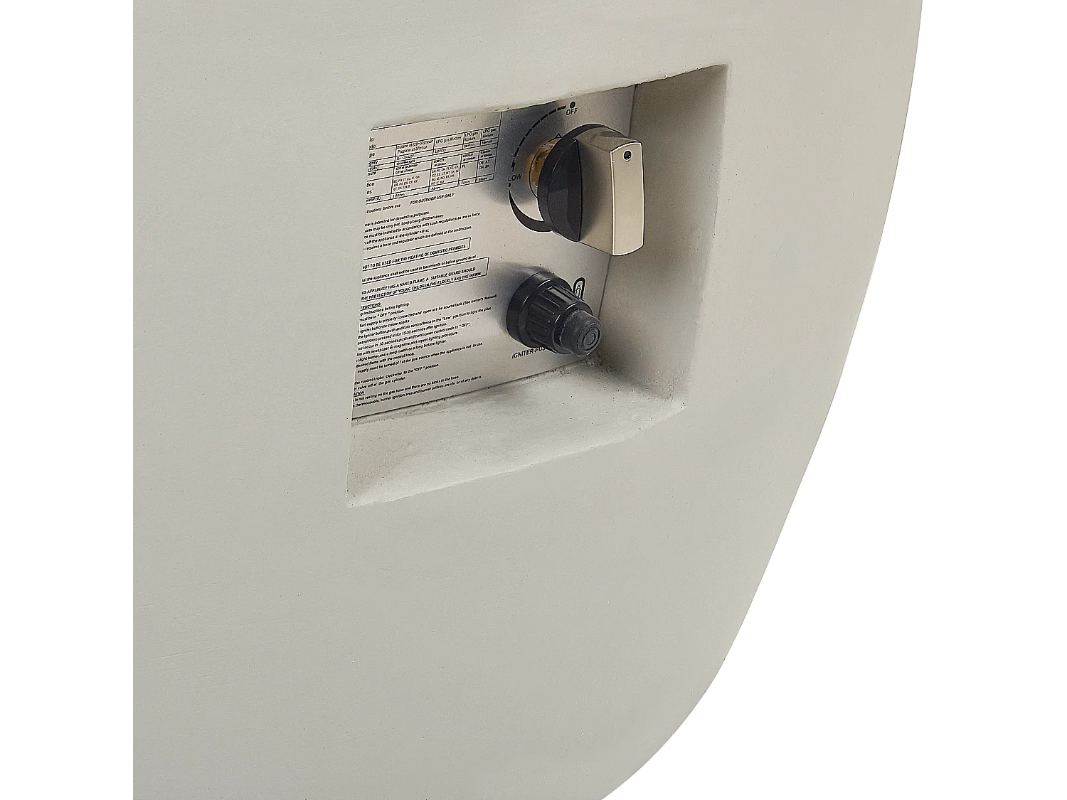 Braciere INDUS Grigio chiaro