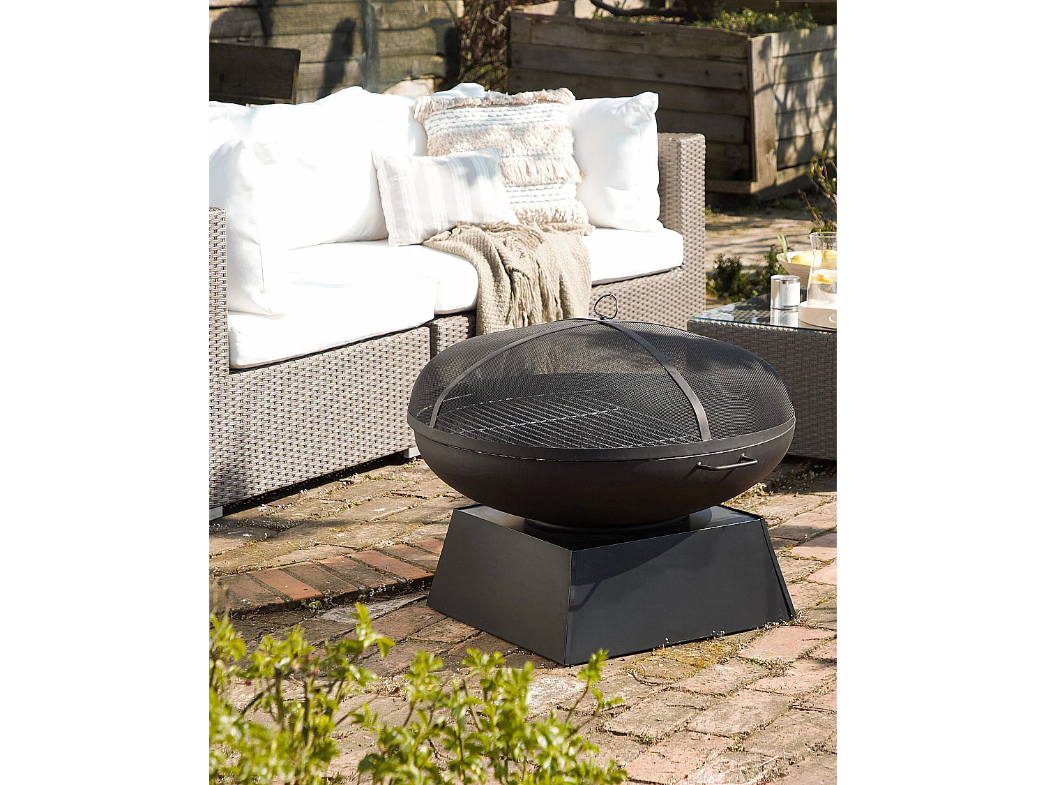 Grill vuurplaats SEMERU Metaal Zwart