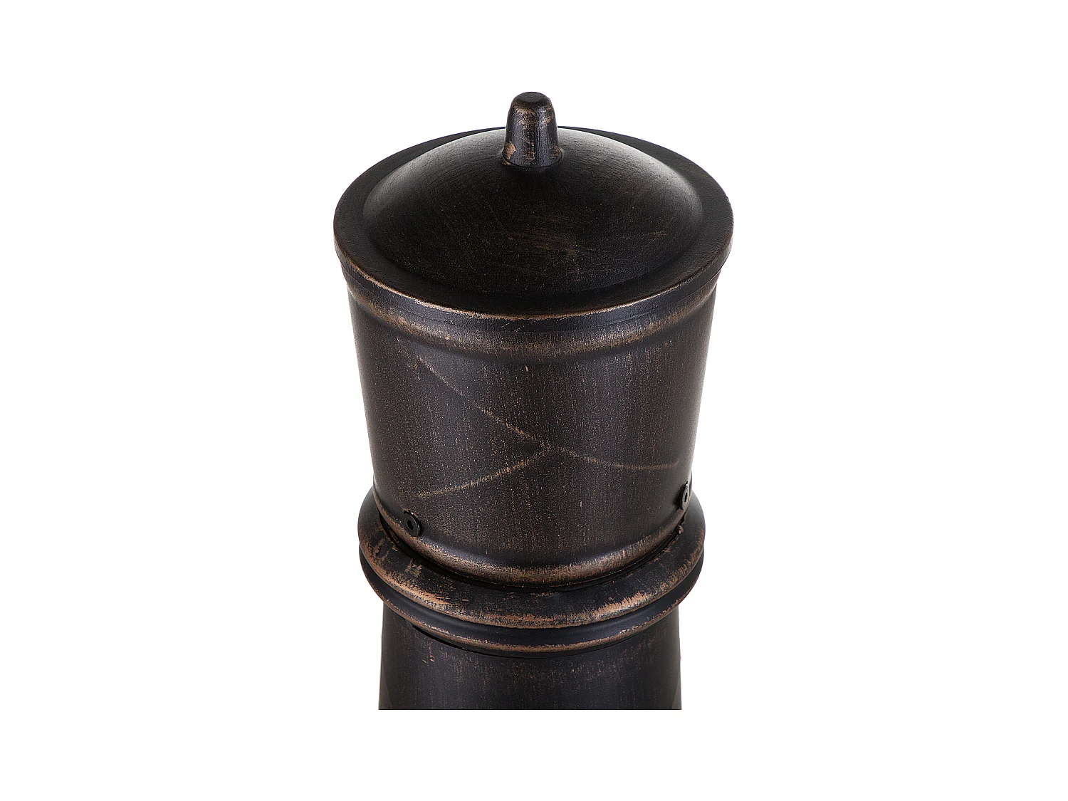 Pozo de fuego con parrilla TACORA Metal Negro