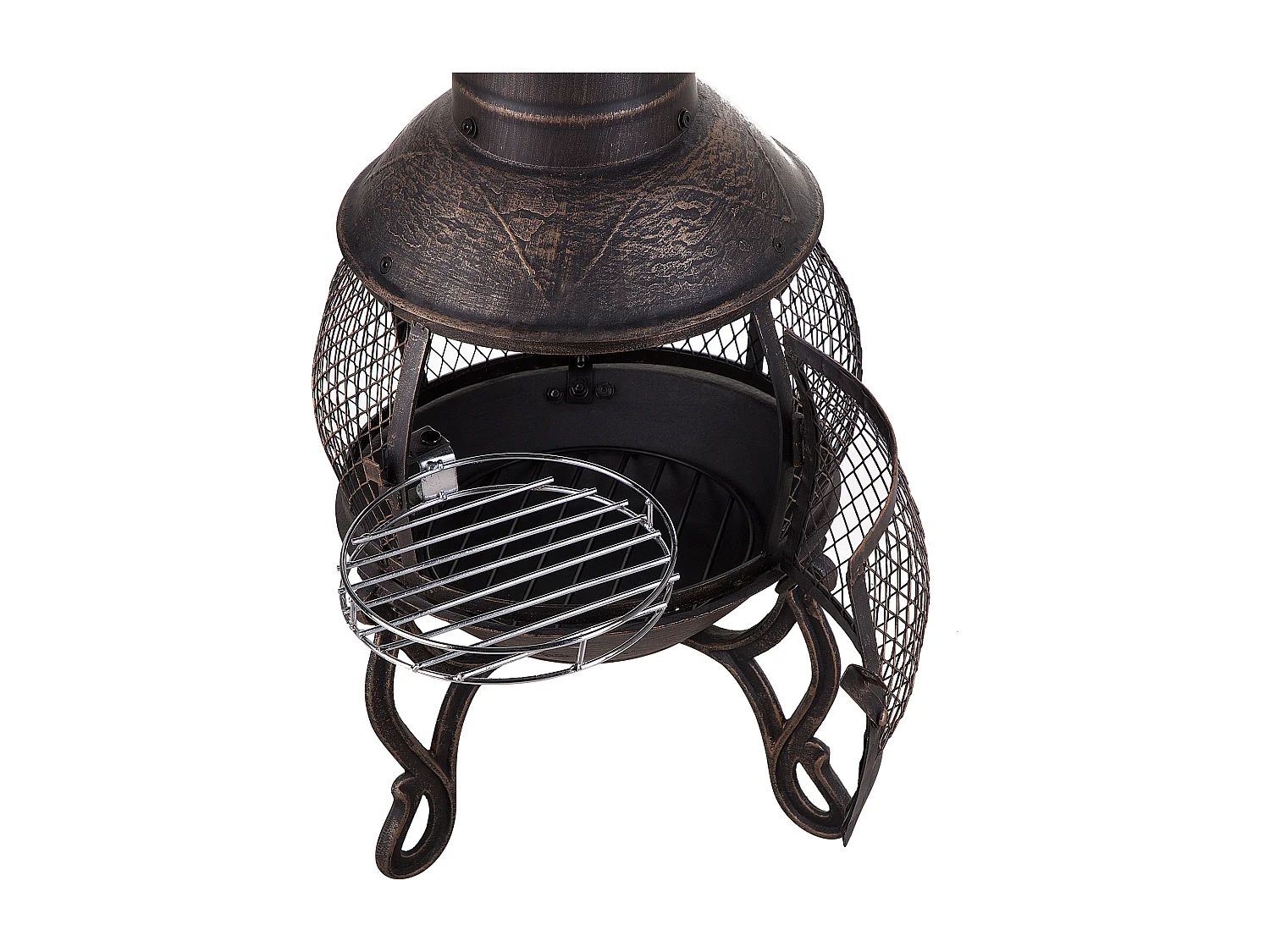 Foyer avec grille TACORA Métal Noir