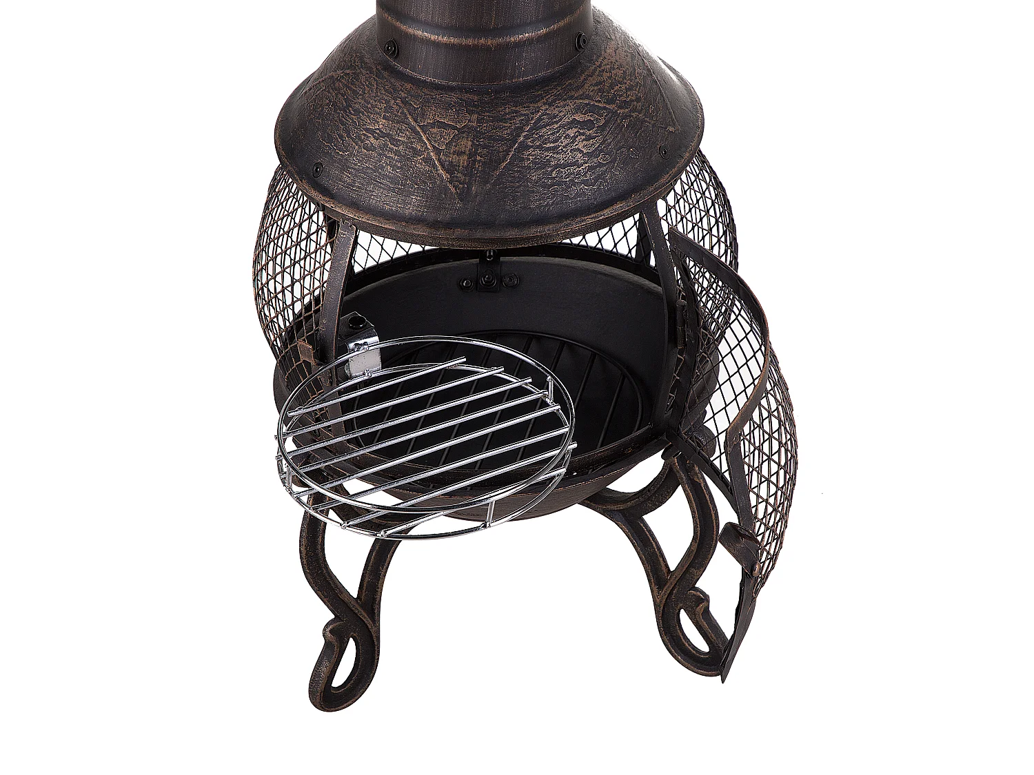 Foyer avec grille TACORA Métal Noir