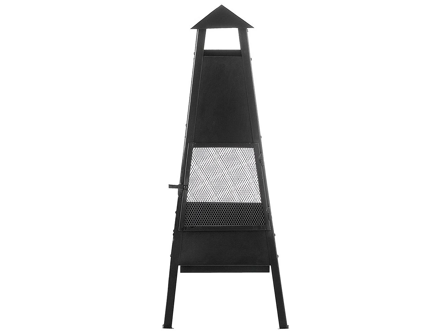 Feuerstelle YASUR Metall Schwarz