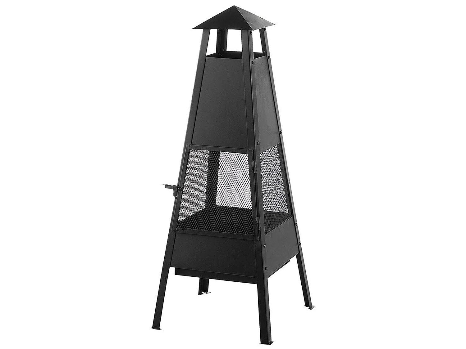 Feuerstelle YASUR Metall Schwarz
