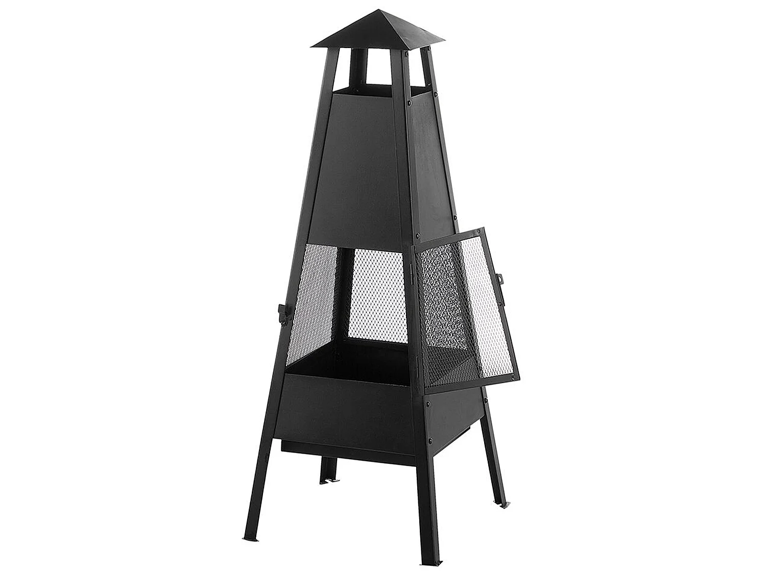 Feuerstelle YASUR Metall Schwarz