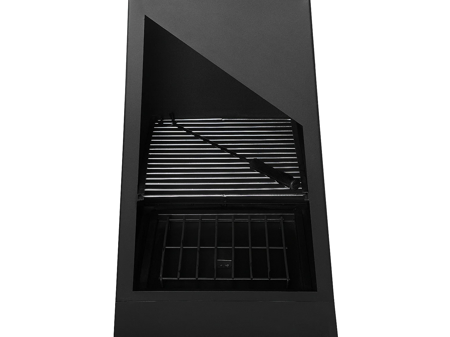 Foyer avec grille YATE Métal Noir