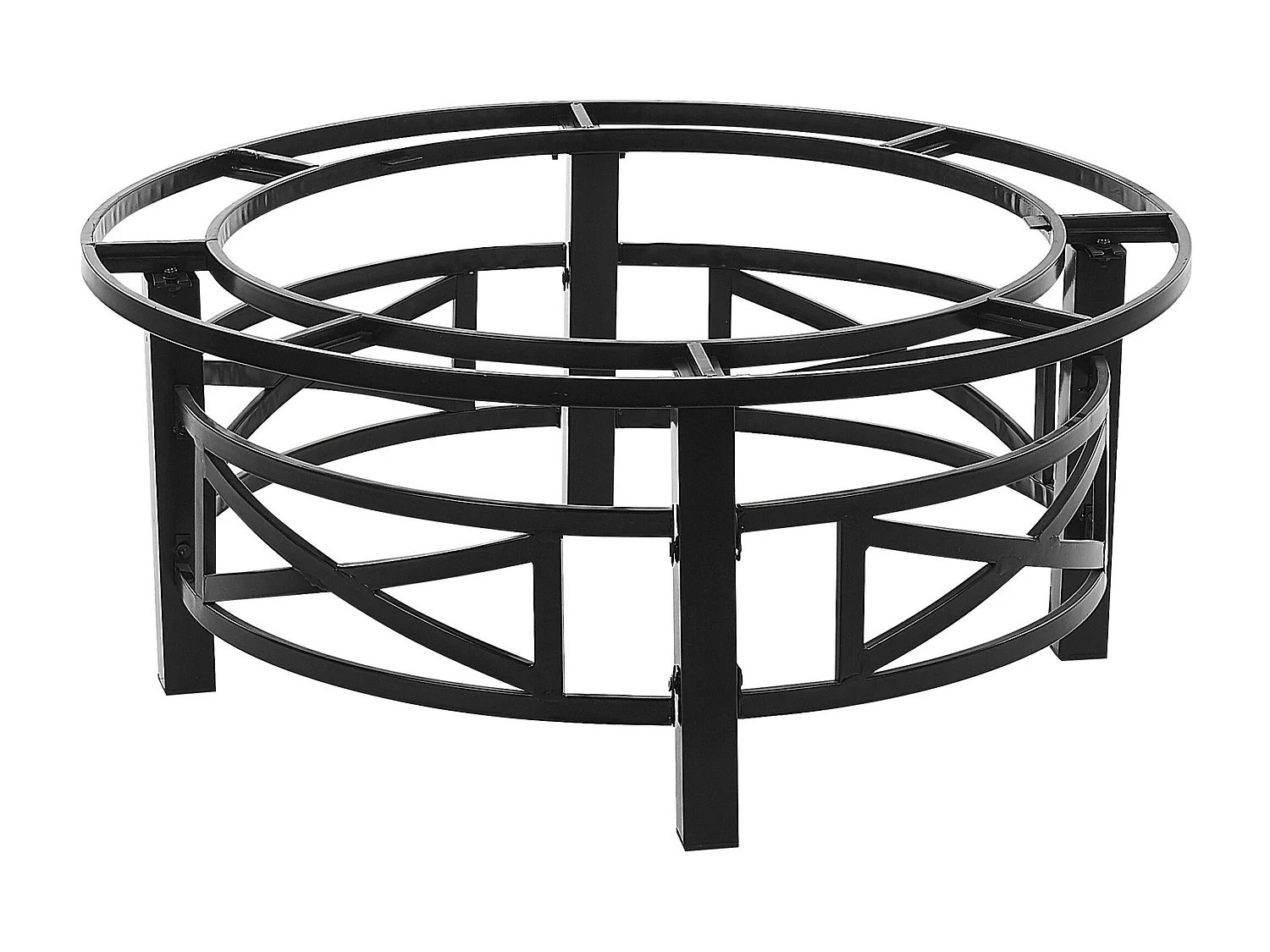 Foyer avec grille HIERRO Métal Noir