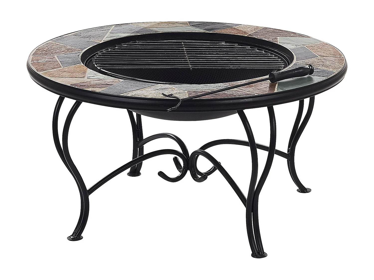 Foyer avec grille EREBUS Métal Noir