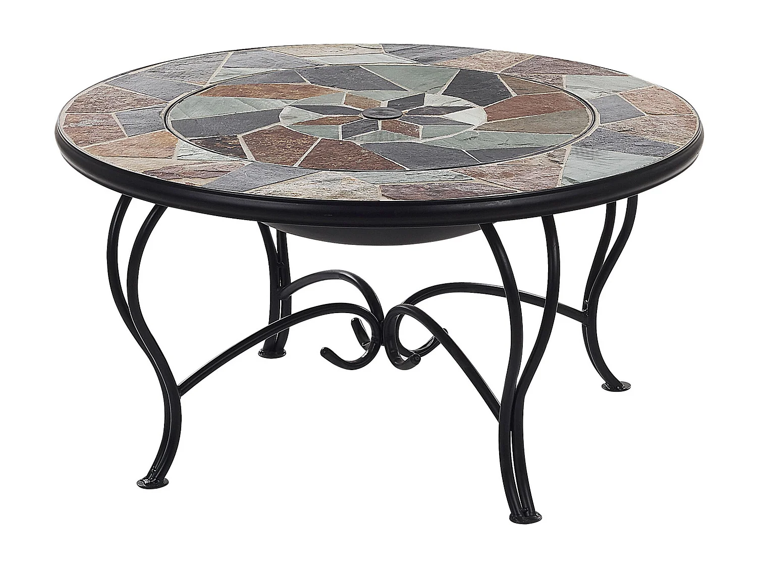 Foyer avec grille EREBUS Métal Noir