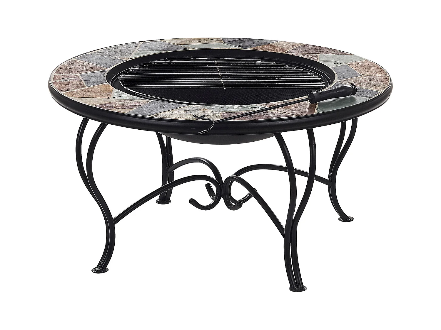 Foyer avec grille EREBUS Métal Noir