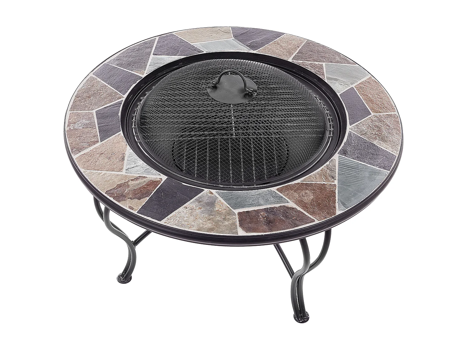 Foyer avec grille EREBUS Métal Noir