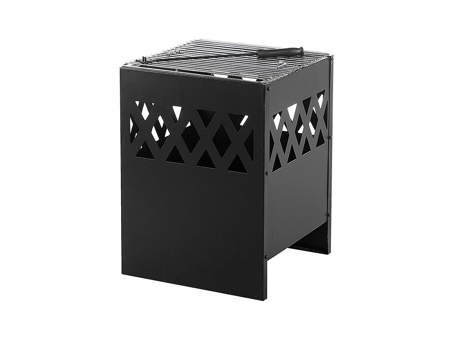 Foyer avec grille SHIGA Métal Noir
